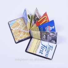 Full color printed magnetic folding phone book
